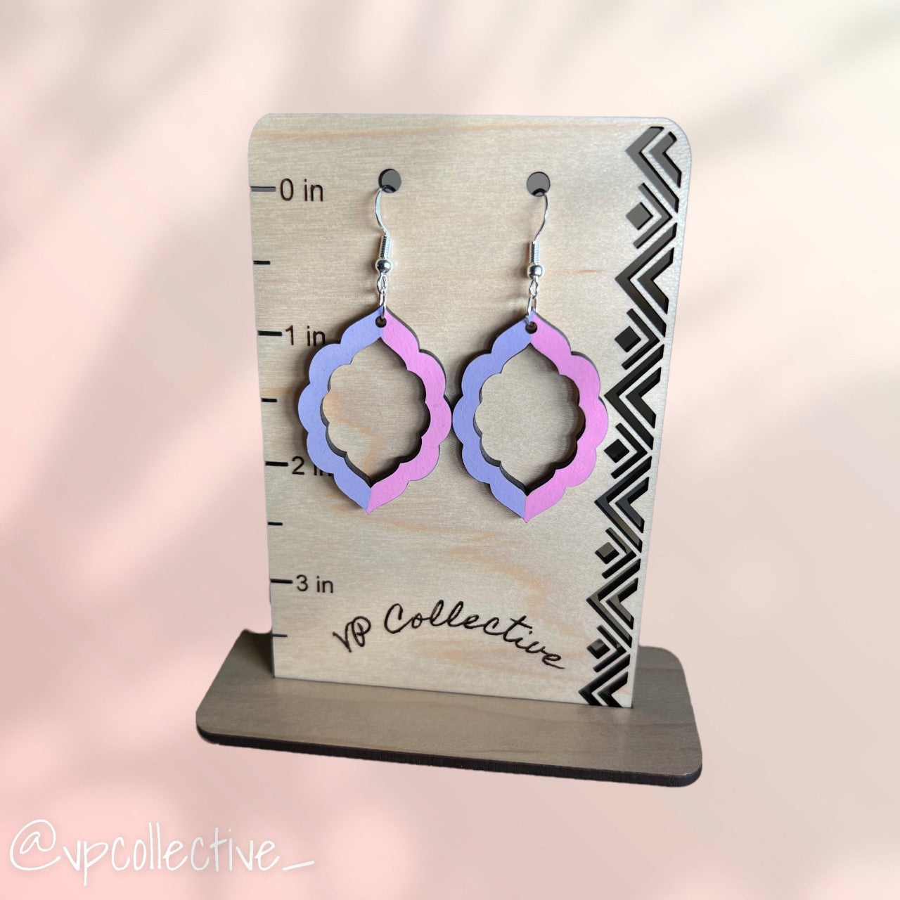 Textured Pastel Scallop Earrings